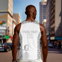 Custom Comoros Football Men Tank Top Go Champions White Les Coelacantes - Wonder Print Shop