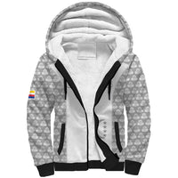Custom Comoros Football Sherpa Hoodie Go Champions White Les Coelacantes - Wonder Print Shop