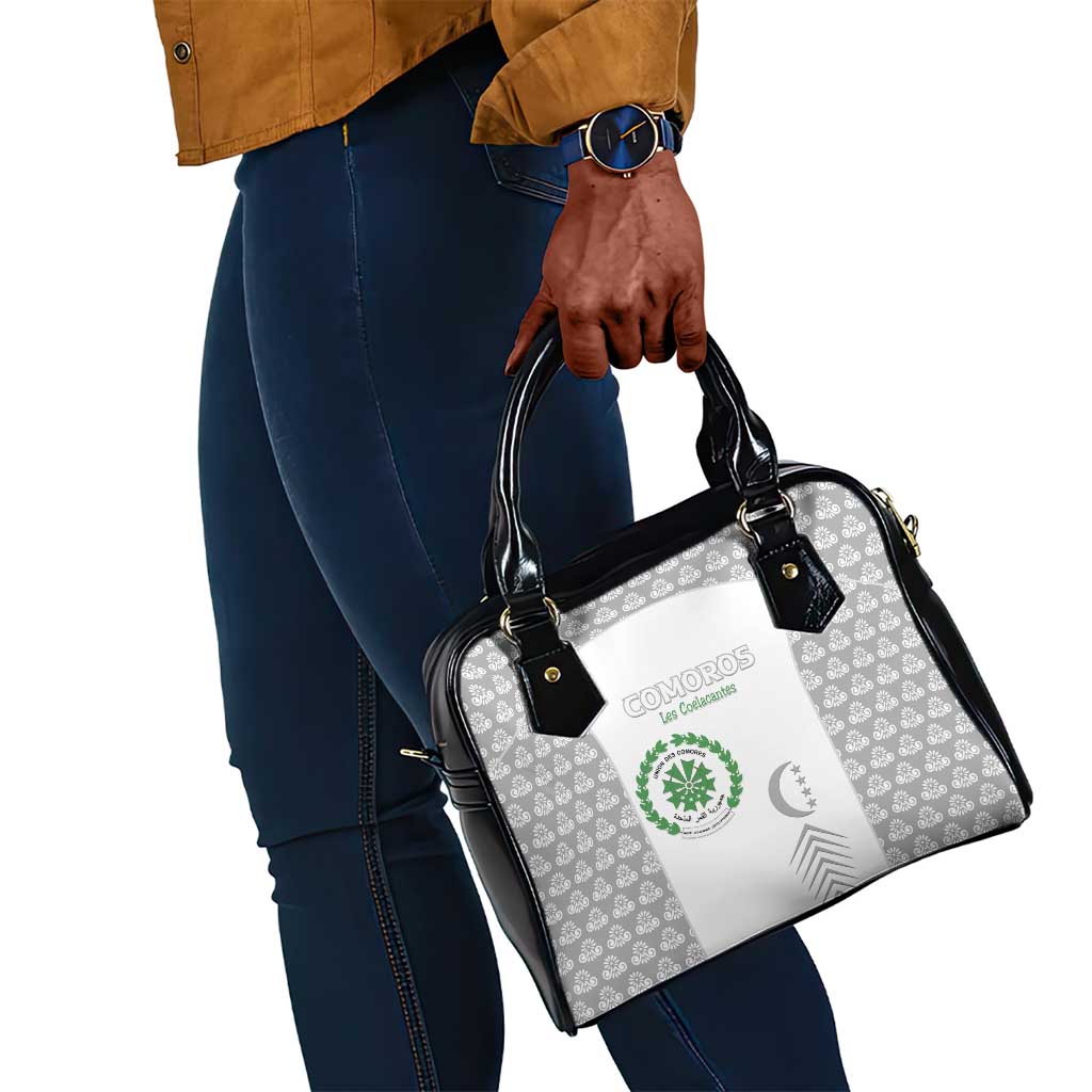 Comoros Football Shoulder Handbag Go Champions White Les Coelacantes - Wonder Print Shop