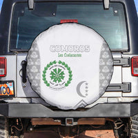 Comoros Football Spare Tire Cover Go Champions White Les Coelacantes - Wonder Print Shop