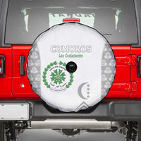Comoros Football Spare Tire Cover Go Champions White Les Coelacantes - Wonder Print Shop