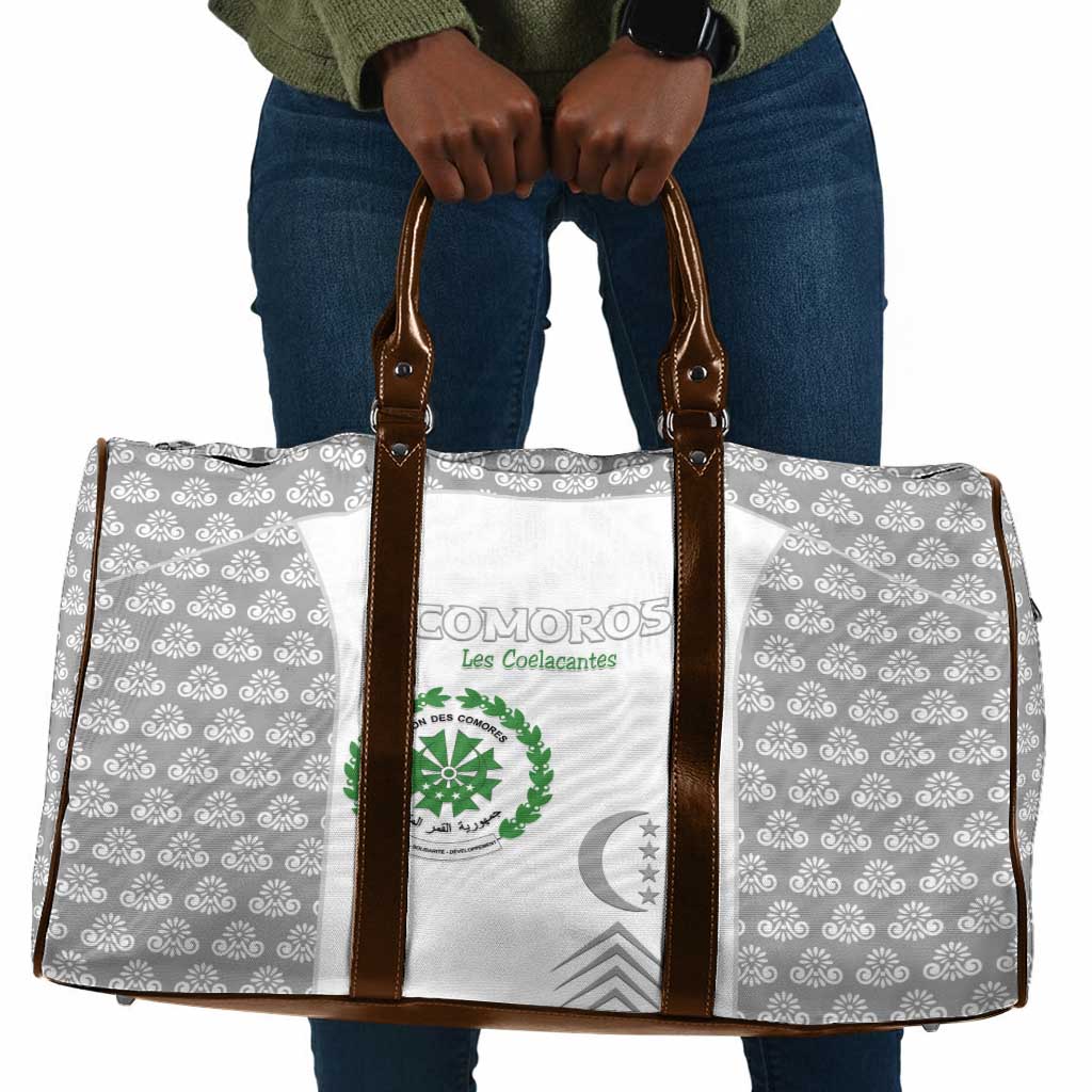 Comoros Football Travel Bag Go Champions White Les Coelacantes - Wonder Print Shop