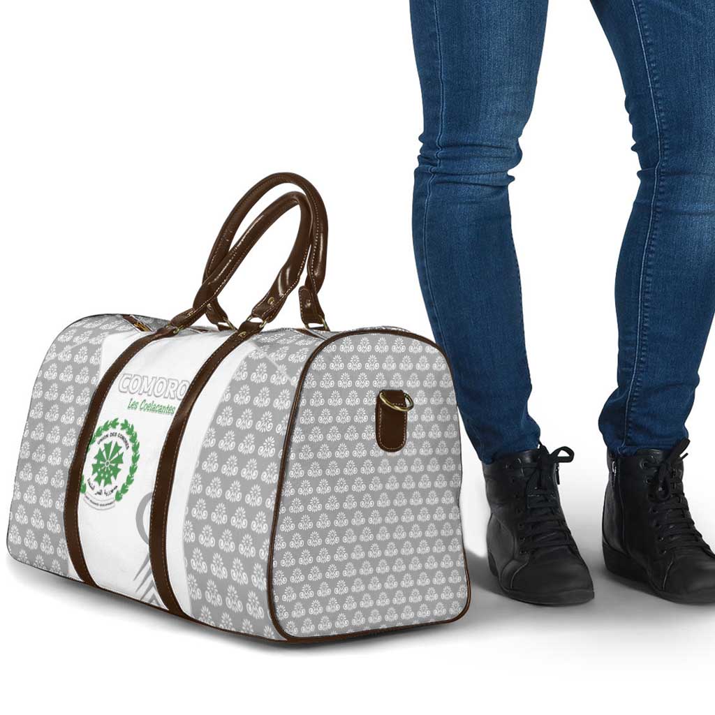 Comoros Football Travel Bag Go Champions White Les Coelacantes - Wonder Print Shop