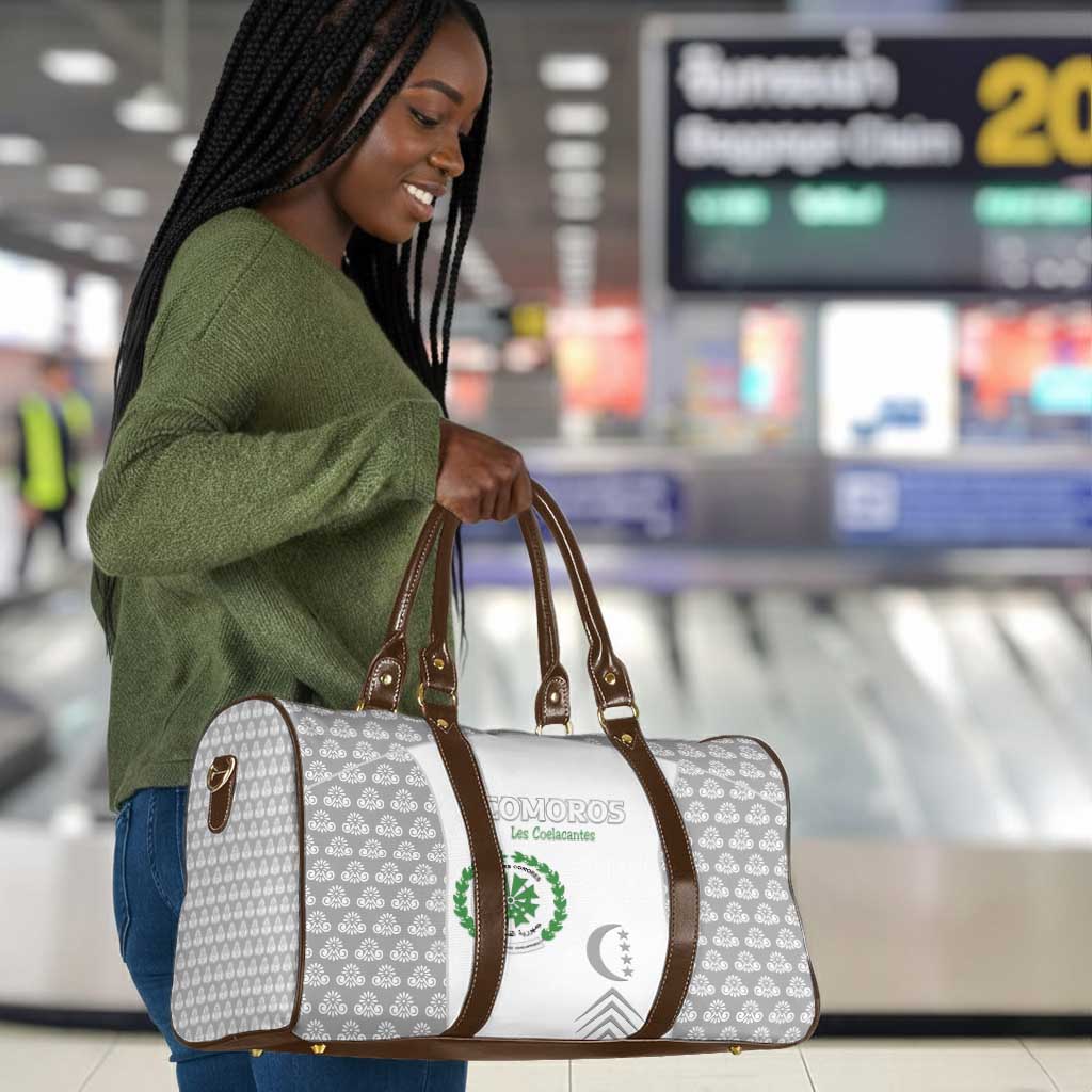 Comoros Football Travel Bag Go Champions White Les Coelacantes - Wonder Print Shop