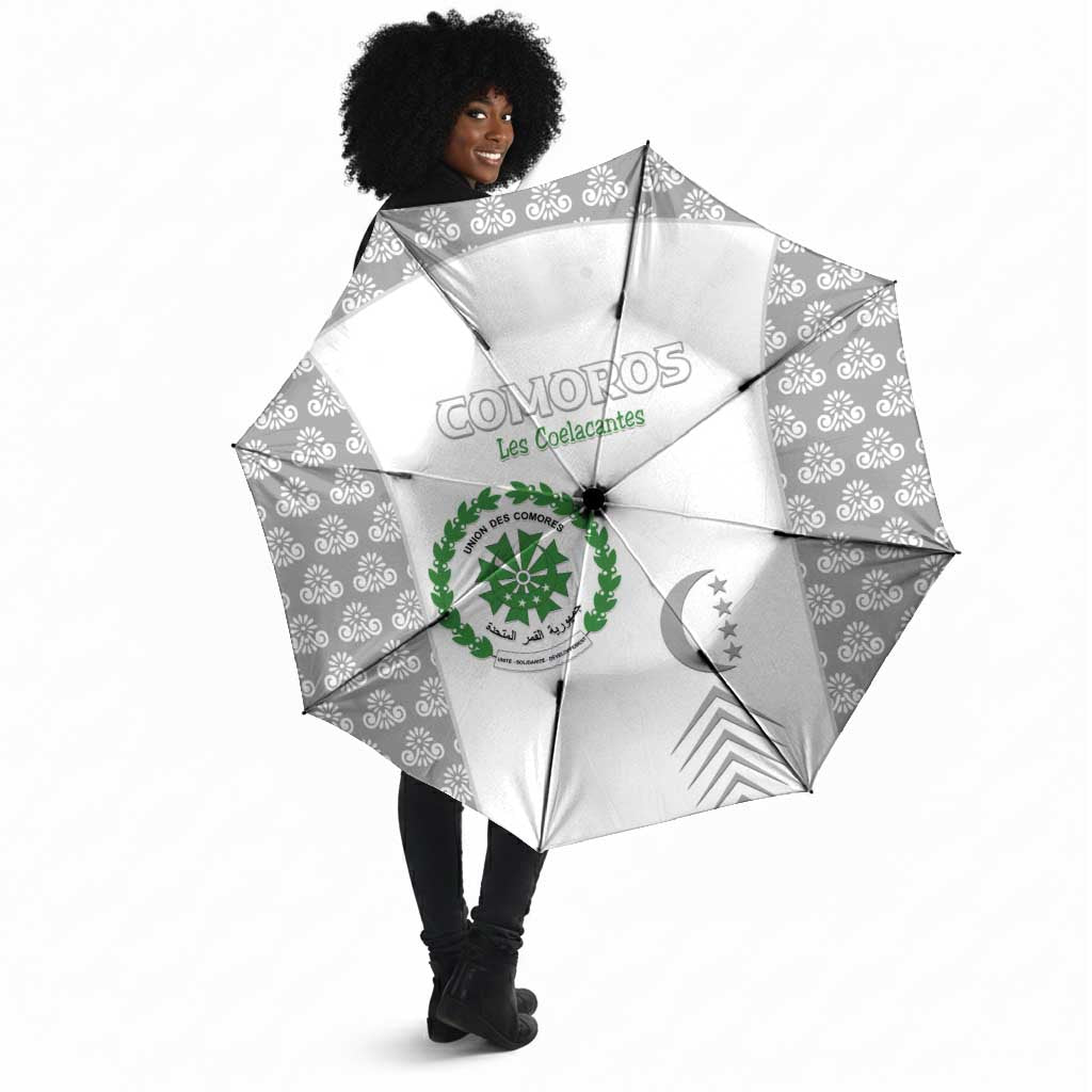 Comoros Football Umbrella Go Champions White Les Coelacantes - Wonder Print Shop
