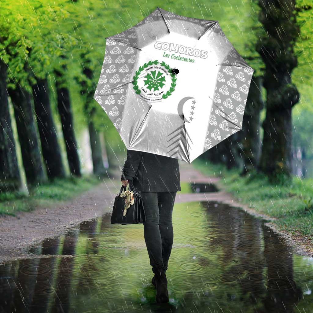 Comoros Football Umbrella Go Champions White Les Coelacantes - Wonder Print Shop