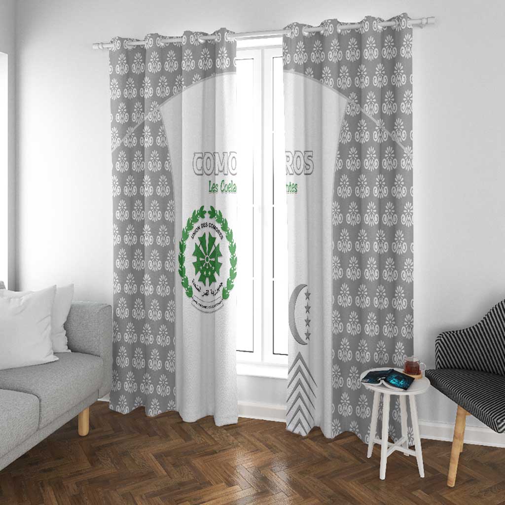 Comoros Football Window Curtain Go Champions White Les Coelacantes - Wonder Print Shop