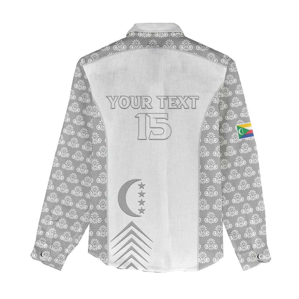 Custom Comoros Football Women Casual Shirt Go Champions White Les Coelacantes - Wonder Print Shop