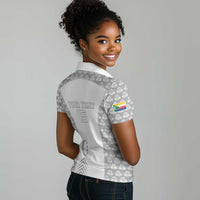 Custom Comoros Football Women Polo Shirt Go Champions White Les Coelacantes LT15