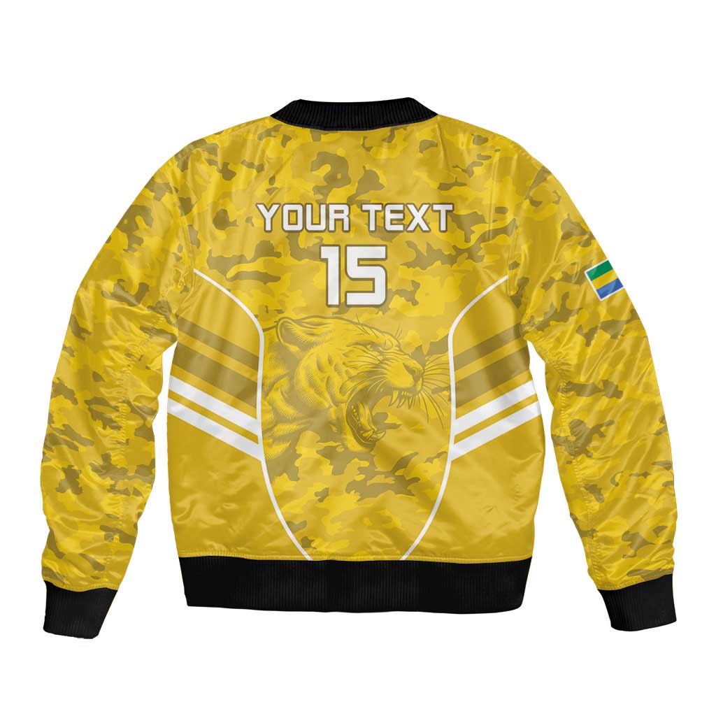 Custom Gabon Football Bomber Jacket Go Panthers