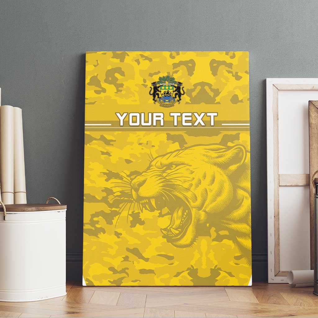 Custom Gabon Football Canvas Wall Art Go Panthers
