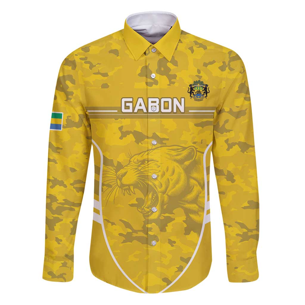 Custom Gabon Football Family Matching Puletasi and Hawaiian Shirt Go Panthers