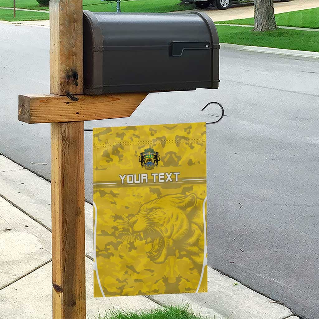 Custom Gabon Football Garden Flag Go Panthers