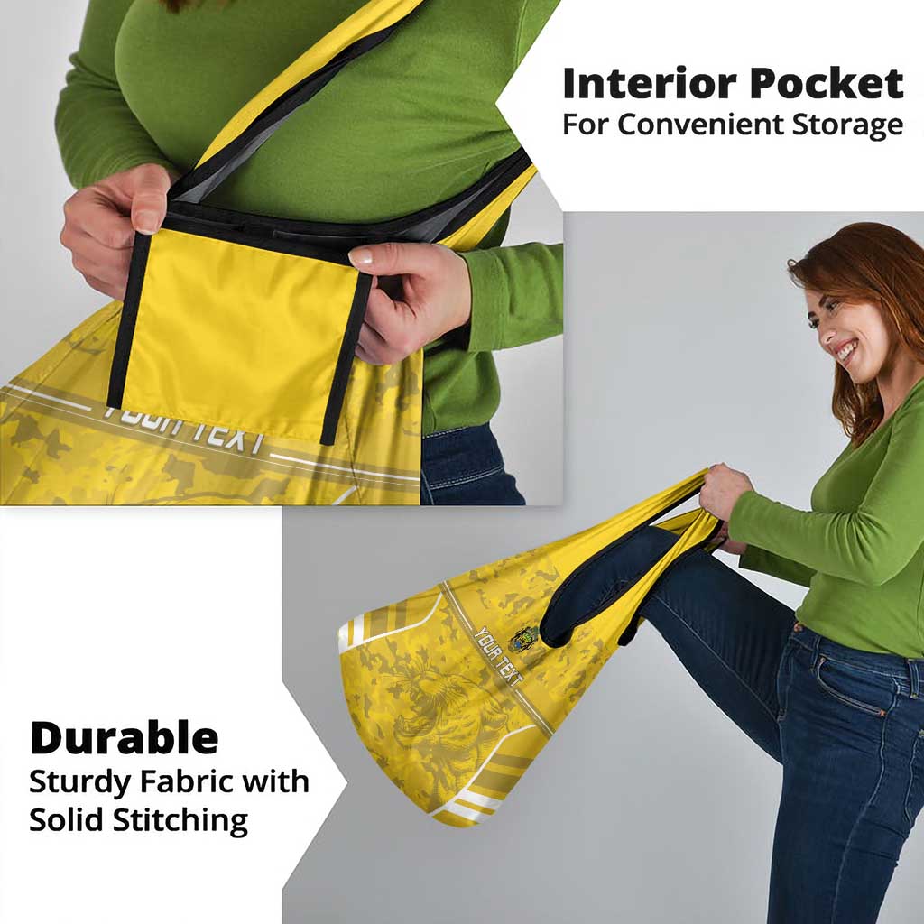 Custom Gabon Football Grocery Bag Go Panthers