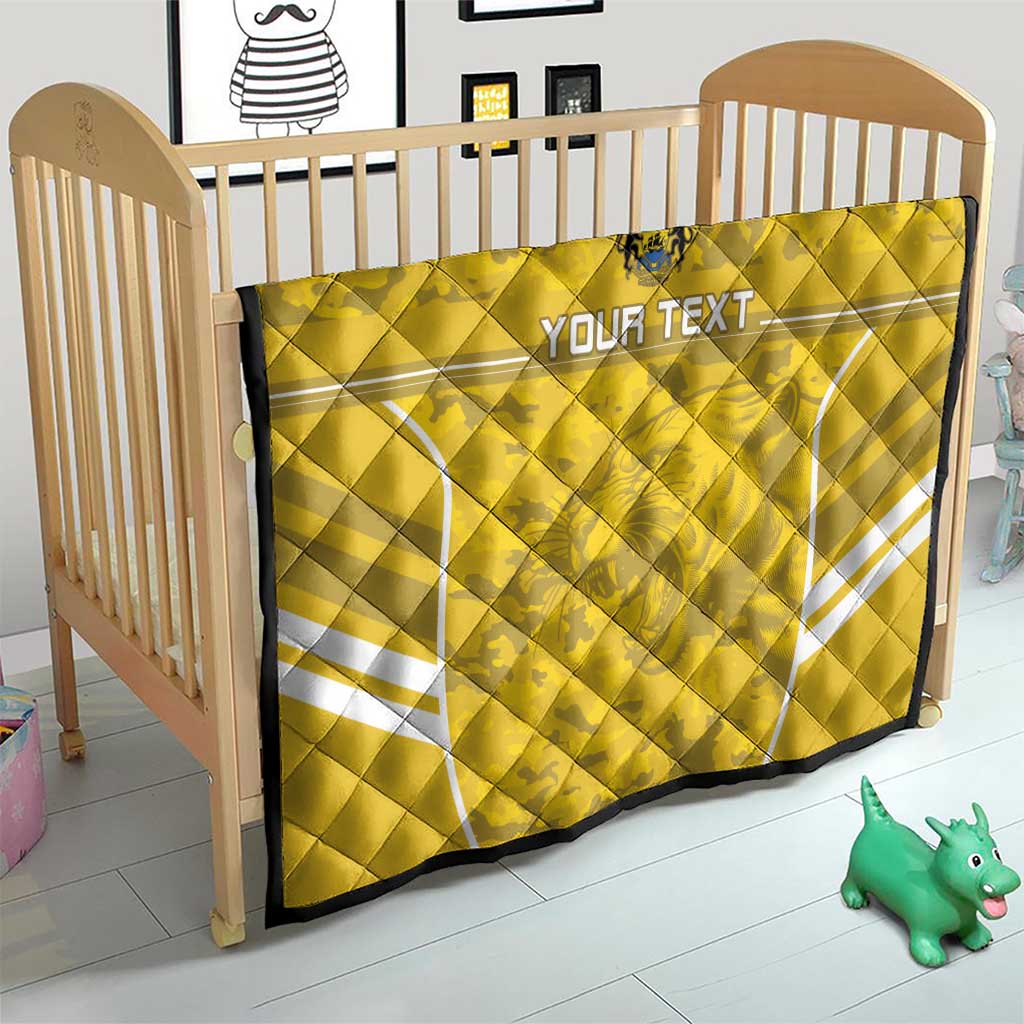 Custom Gabon Football Quilt Go Panthers - Wonder Print Shop