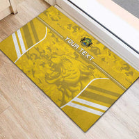 Custom Gabon Football Rubber Doormat Go Panthers - Wonder Print Shop