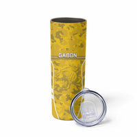 Custom Gabon Football Skinny Tumbler Go Panthers - Wonder Print Shop