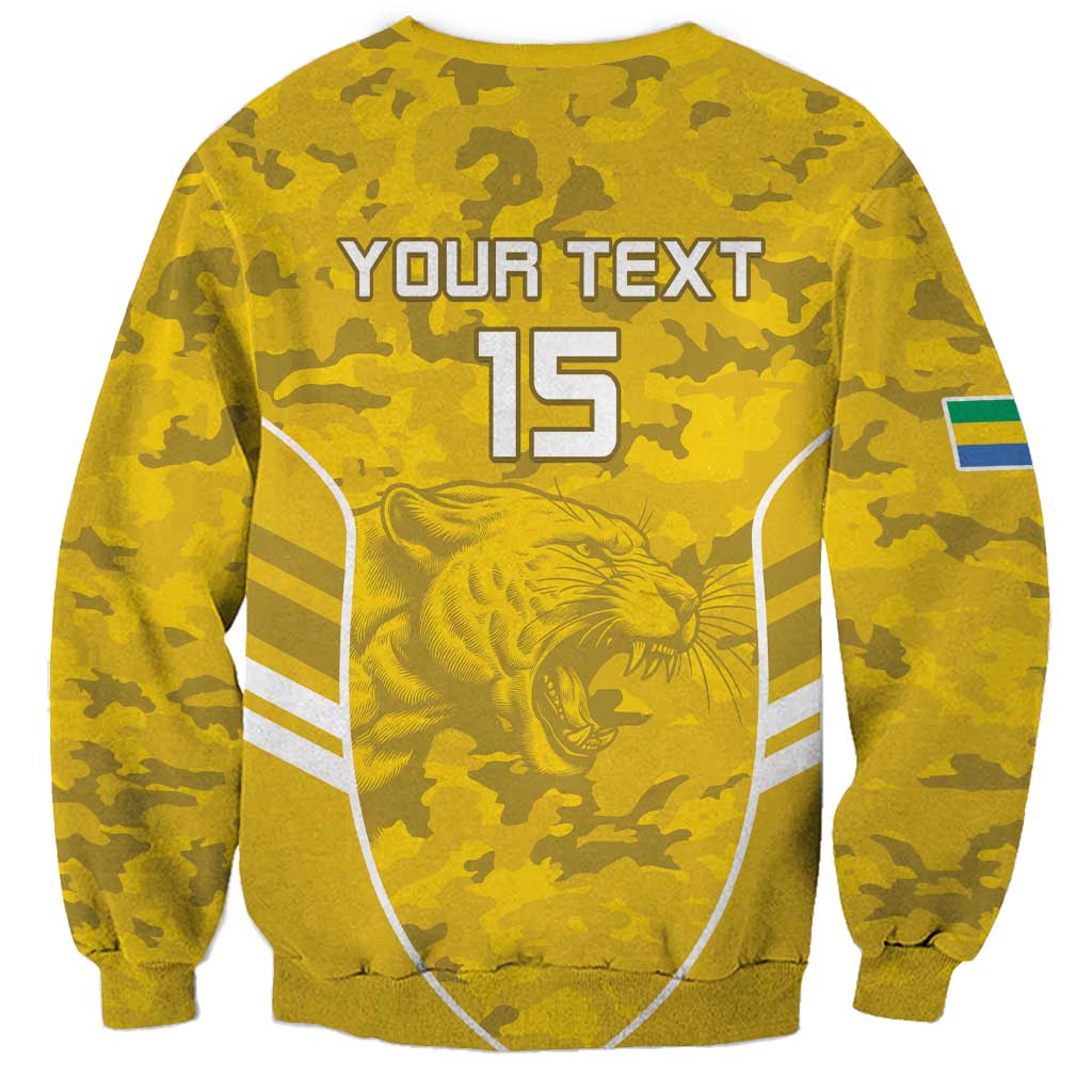 Custom Gabon Football Sweatshirt Go Panthers - Wonder Print Shop