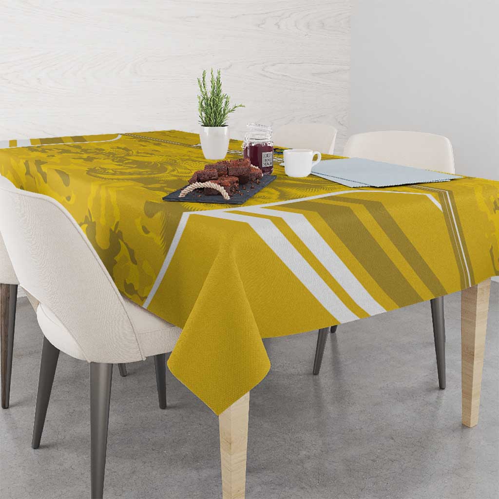 Custom Gabon Football Tablecloth Go Panthers - Wonder Print Shop