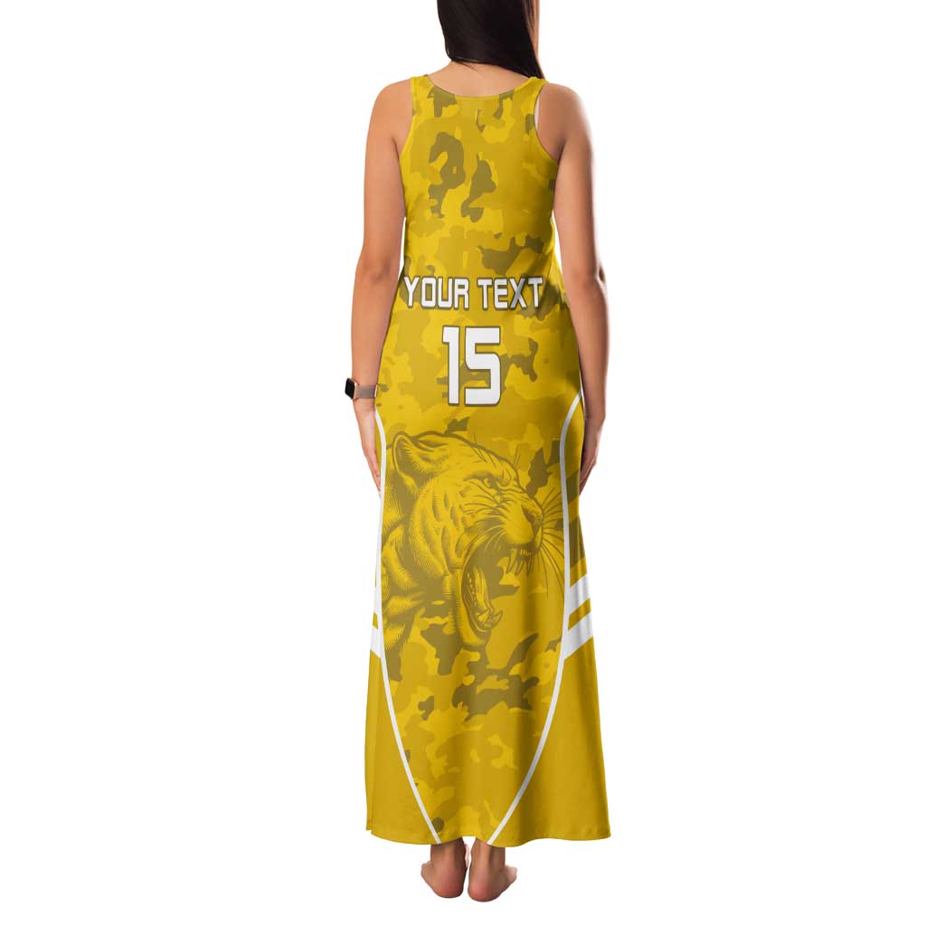 Custom Gabon Football Tank Maxi Dress Go Panthers - Wonder Print Shop