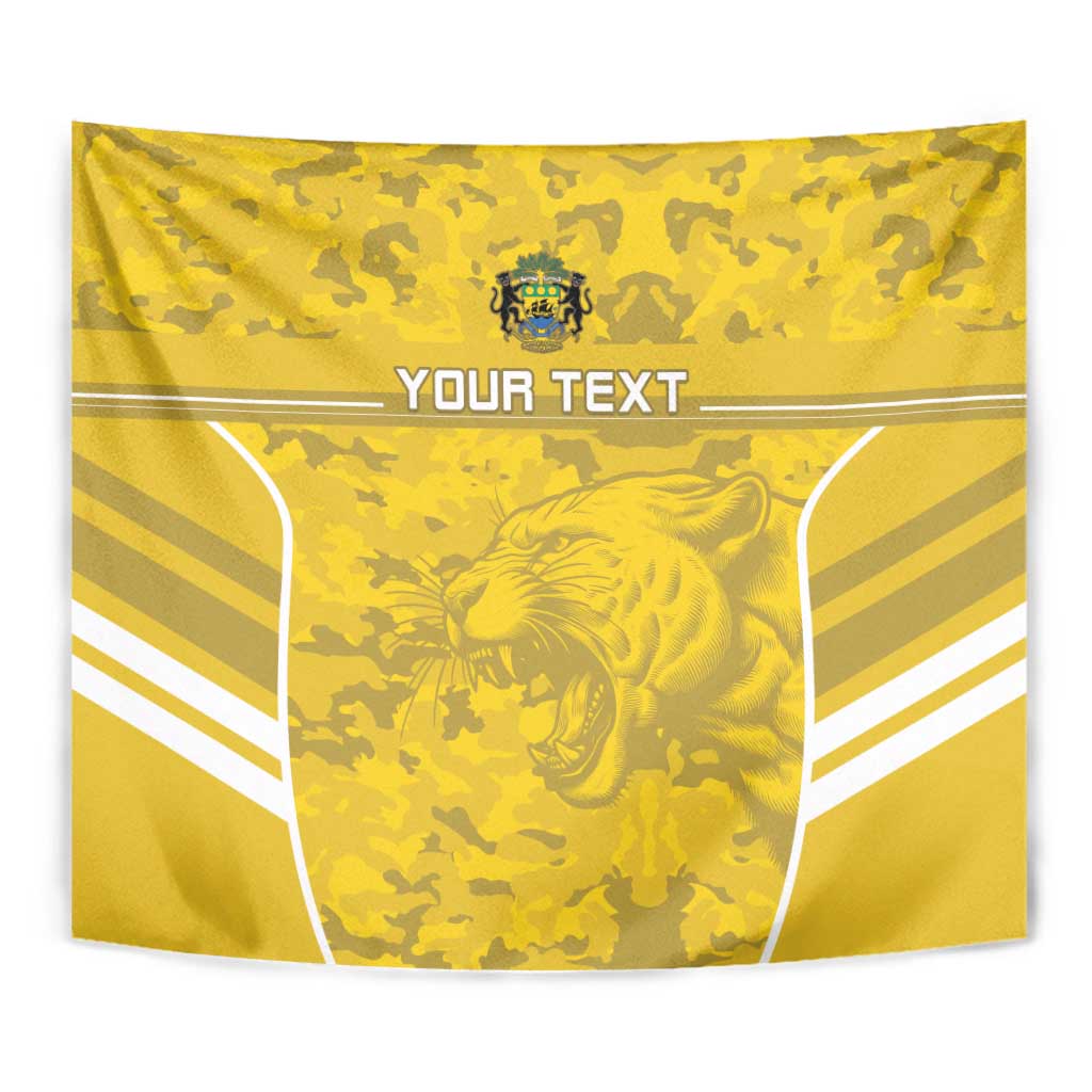 Custom Gabon Football Tapestry Go Panthers - Wonder Print Shop