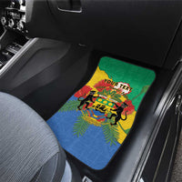 Personalised Gabon Car Mats Coat Of Arms With African Pattern