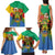 Personalised Gabon Family Matching Tank Maxi Dress and Hawaiian Shirt Coat Of Arms With African Pattern