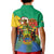 Personalised Gabon Kid Polo Shirt Coat Of Arms With African Pattern