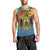 Personalised Gabon Men Tank Top Coat Of Arms With African Pattern