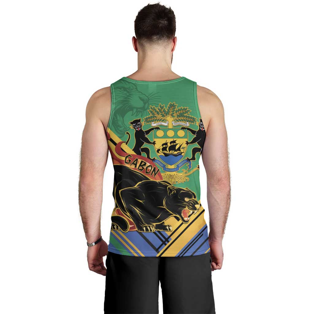 Gabon Black Panther Men Tank Top Coat Of Arms