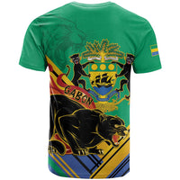 Gabon Black Panther T Shirt Coat Of Arms - Wonder Print Shop