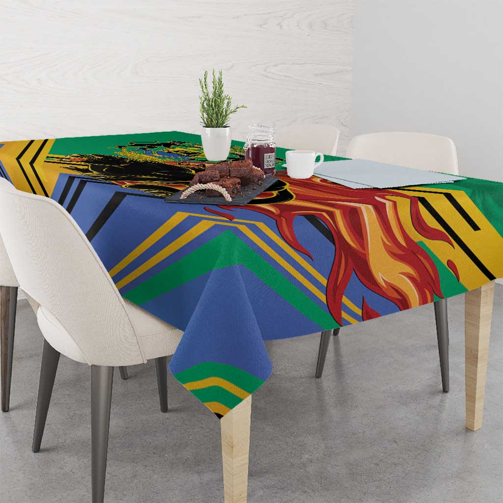 Gabon Black Panther Tablecloth Coat Of Arms - Wonder Print Shop