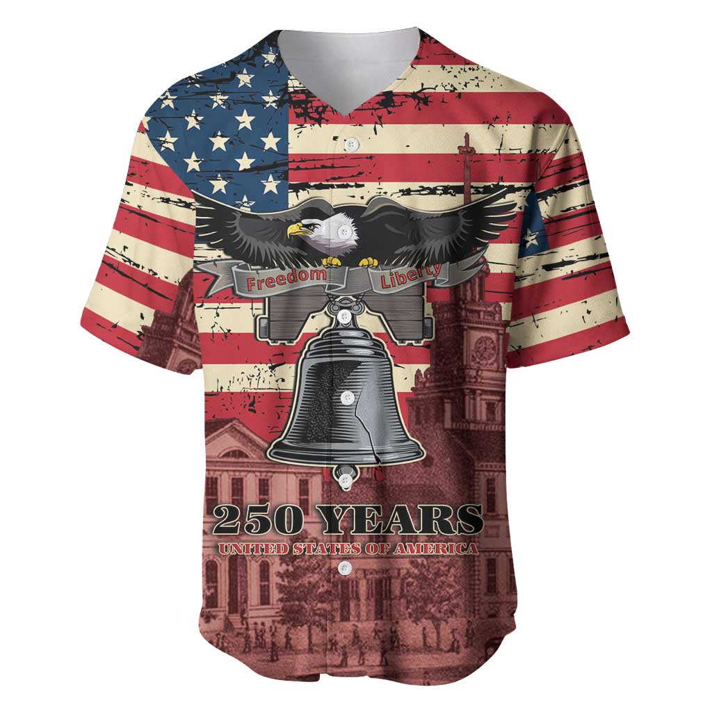 Liberty Bell 250 Years Baseball Jersey United States of America