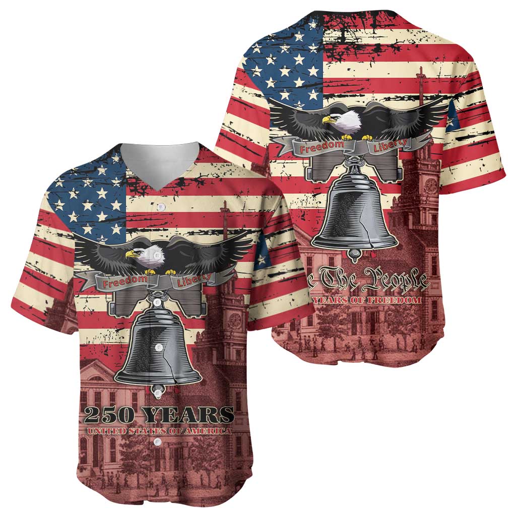 Liberty Bell 250 Years Baseball Jersey United States of America