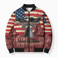 Liberty Bell 250 Years Bomber Puffer Jacket United States of America