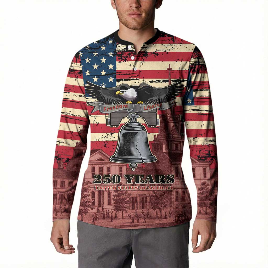 Liberty Bell 250 Years Button Sweatshirt United States of America