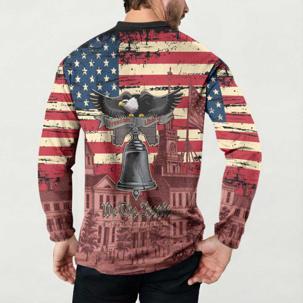 Liberty Bell 250 Years Button Sweatshirt United States of America