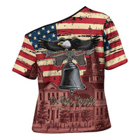 Liberty Bell 250 Years Cross Shoulder Shirt United States of America