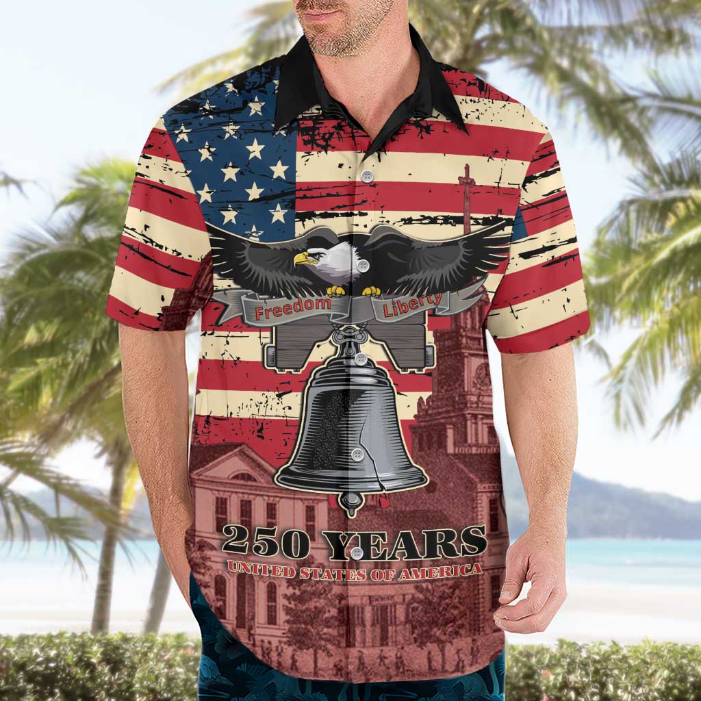 Liberty Bell 250 Years Hawaiian Shirt United States of America