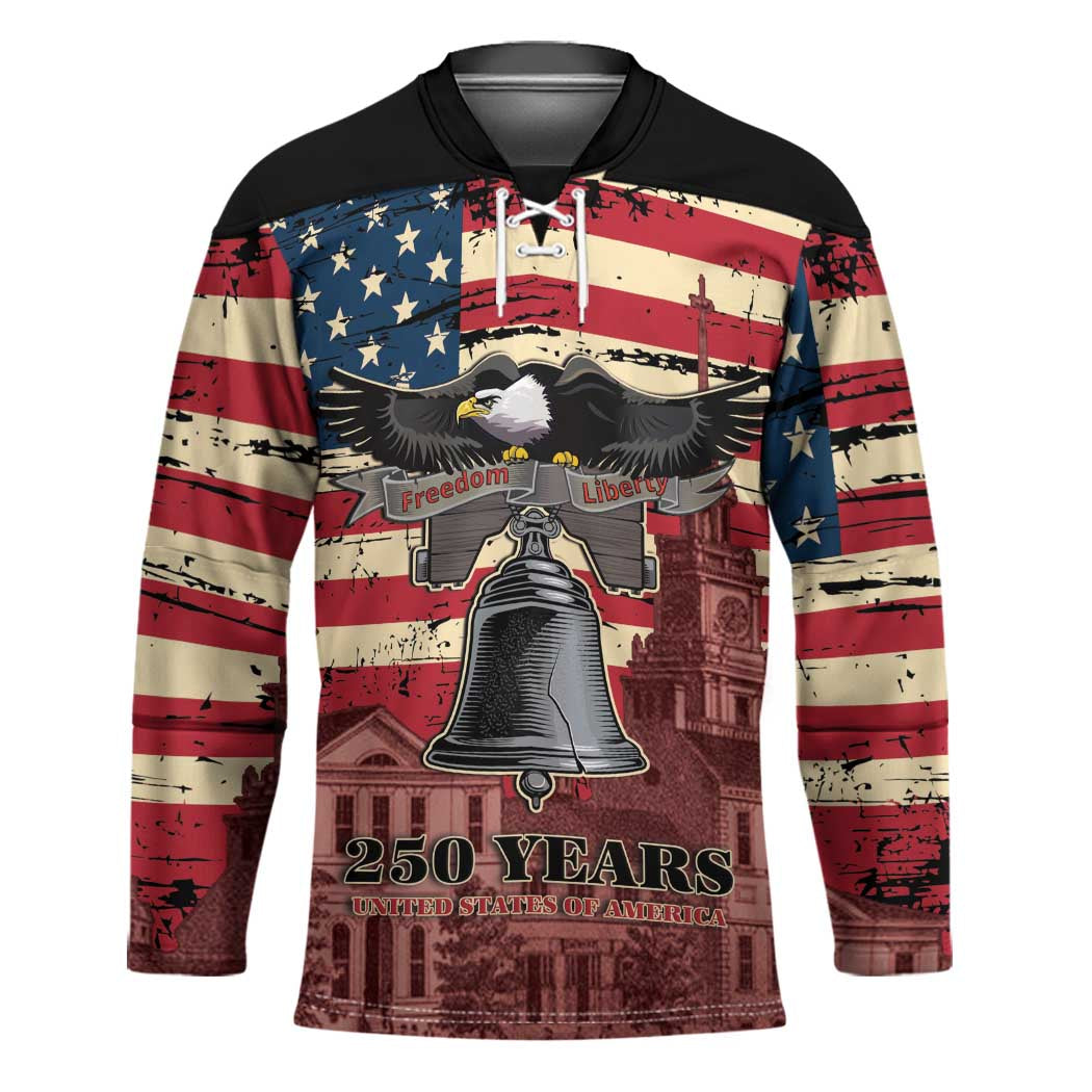 Liberty Bell 250 Years Hockey Jersey United States of America