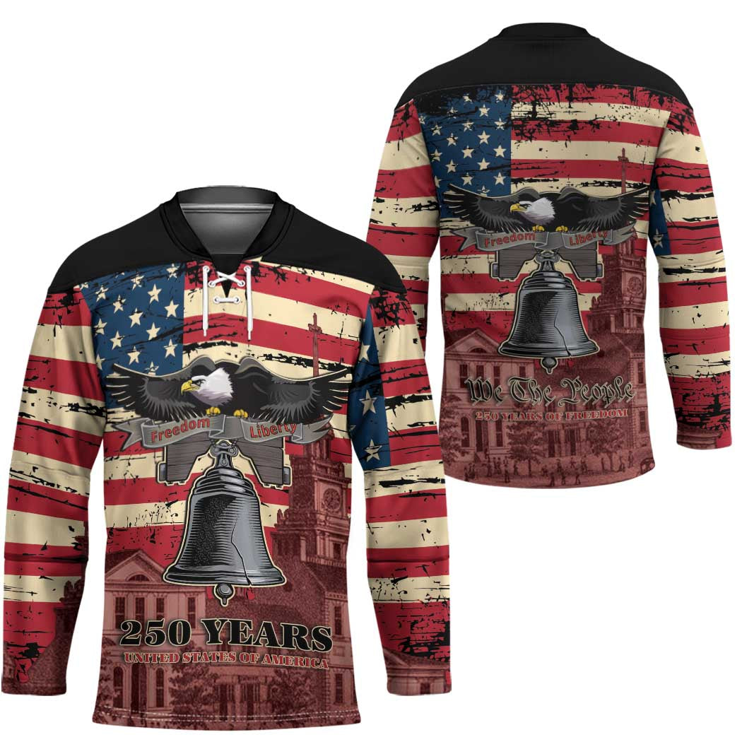 Liberty Bell 250 Years Hockey Jersey United States of America