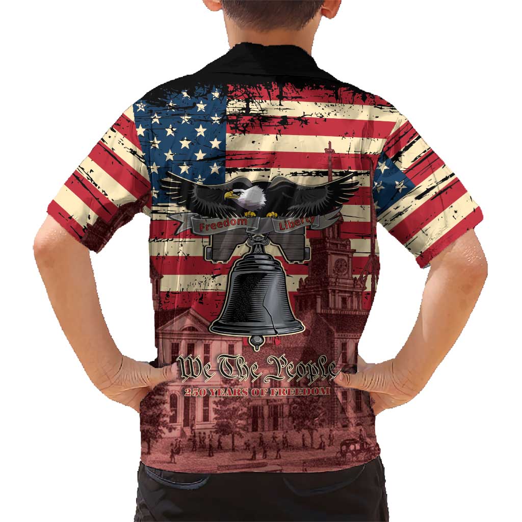 Liberty Bell 250 Years Kid Hawaiian Shirt United States of America