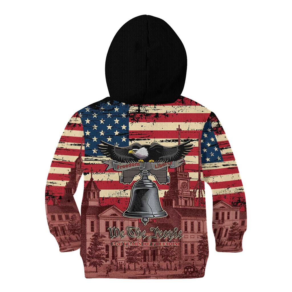 Liberty Bell 250 Years Kid Hoodie United States of America