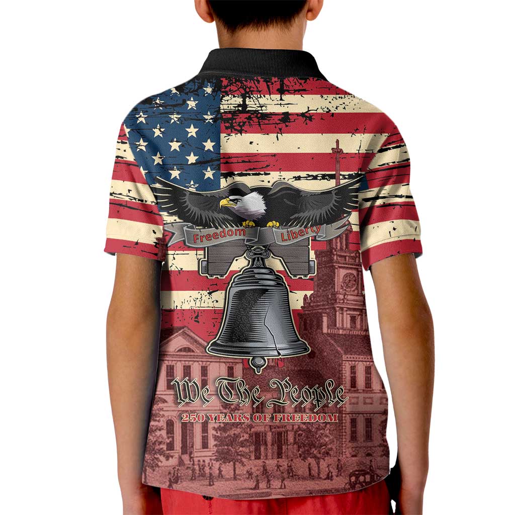 Liberty Bell 250 Years Kid Polo Shirt United States of America
