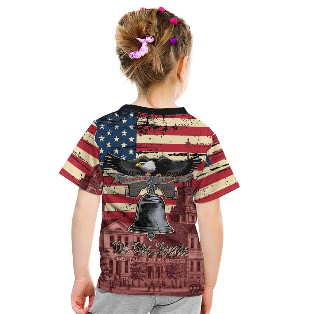 Liberty Bell 250 Years Kid T Shirt United States of America