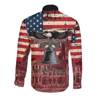 Liberty Bell 250 Years Long Sleeve Button Shirt United States of America