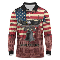 Liberty Bell 250 Years Long Sleeve Polo Shirt United States of America