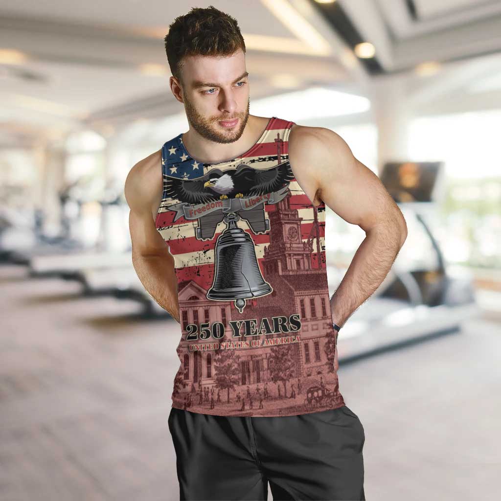 Liberty Bell 250 Years Men Tank Top United States of America