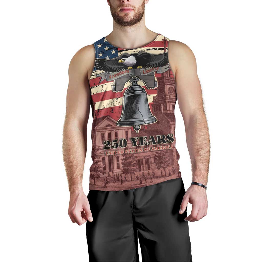 Liberty Bell 250 Years Men Tank Top United States of America