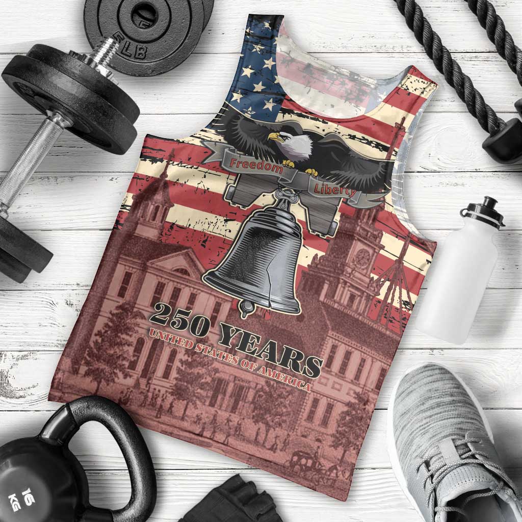 Liberty Bell 250 Years Men Tank Top United States of America